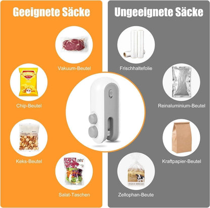 Mini USB Rechargeable Bag Sealer with Cutter"
