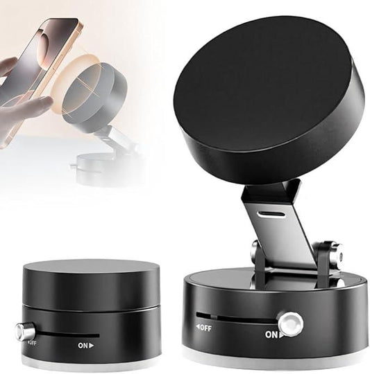 Vacuum Magnetic Phone Mount – Compact, Secure &amp; Smart