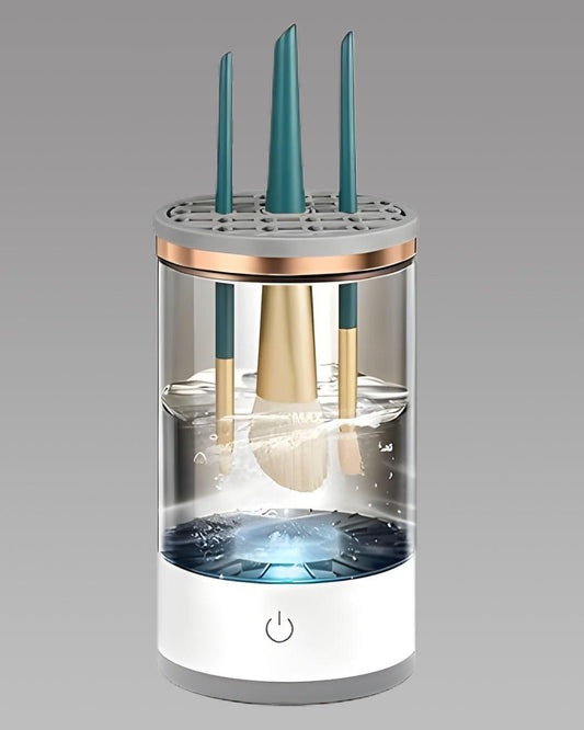 "SpinGlam™ Automatic Makeup Brush Cleaner &amp; Dryer – USB Rechargeable"