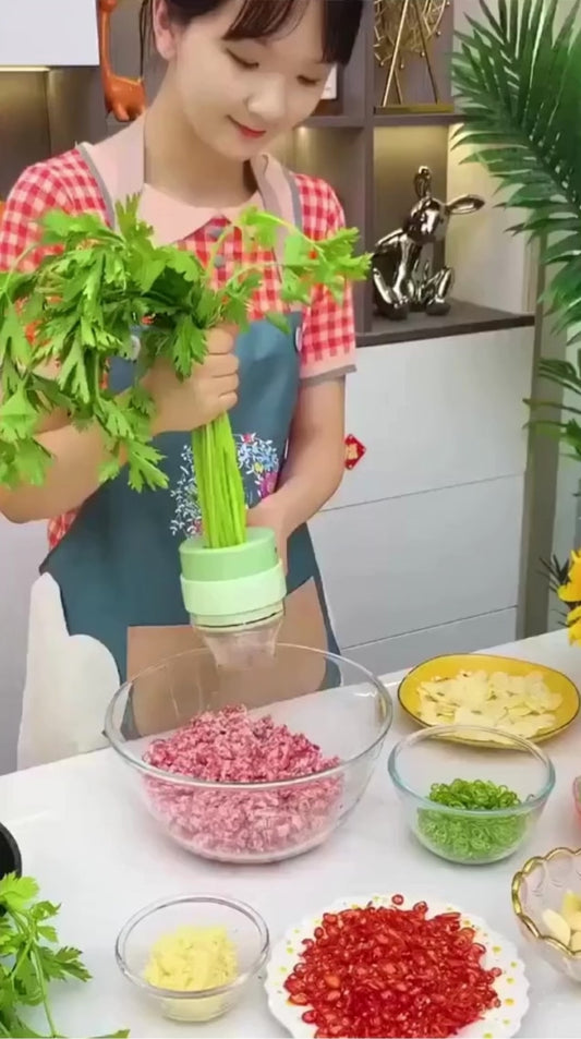 4 in 1 Portable Electric Vegetable Cutter Set