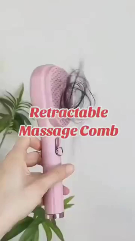 Scalp Massage Comb with Retractable Bristle